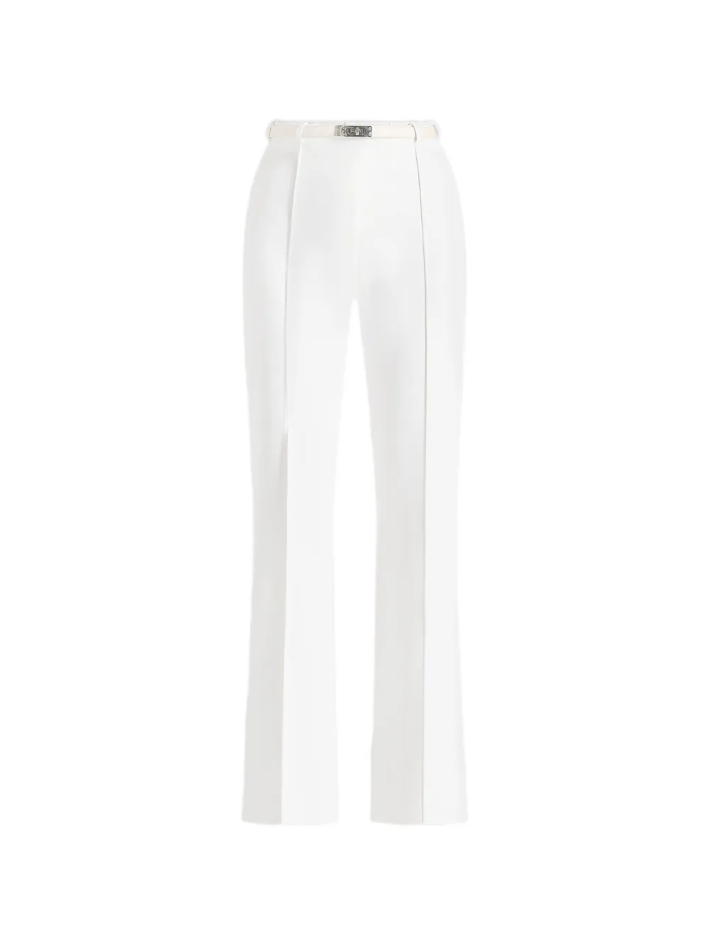 Manière De Voir Quinn High-Waist-Hose mit Gürtel - Weiß