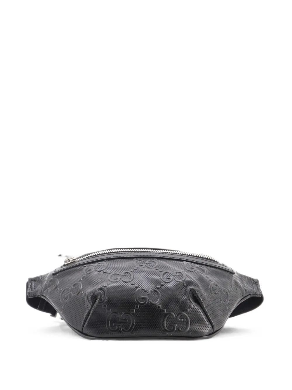 Gucci Pre-Owned Marsupio GG goffrato in pelle traforata - Nero