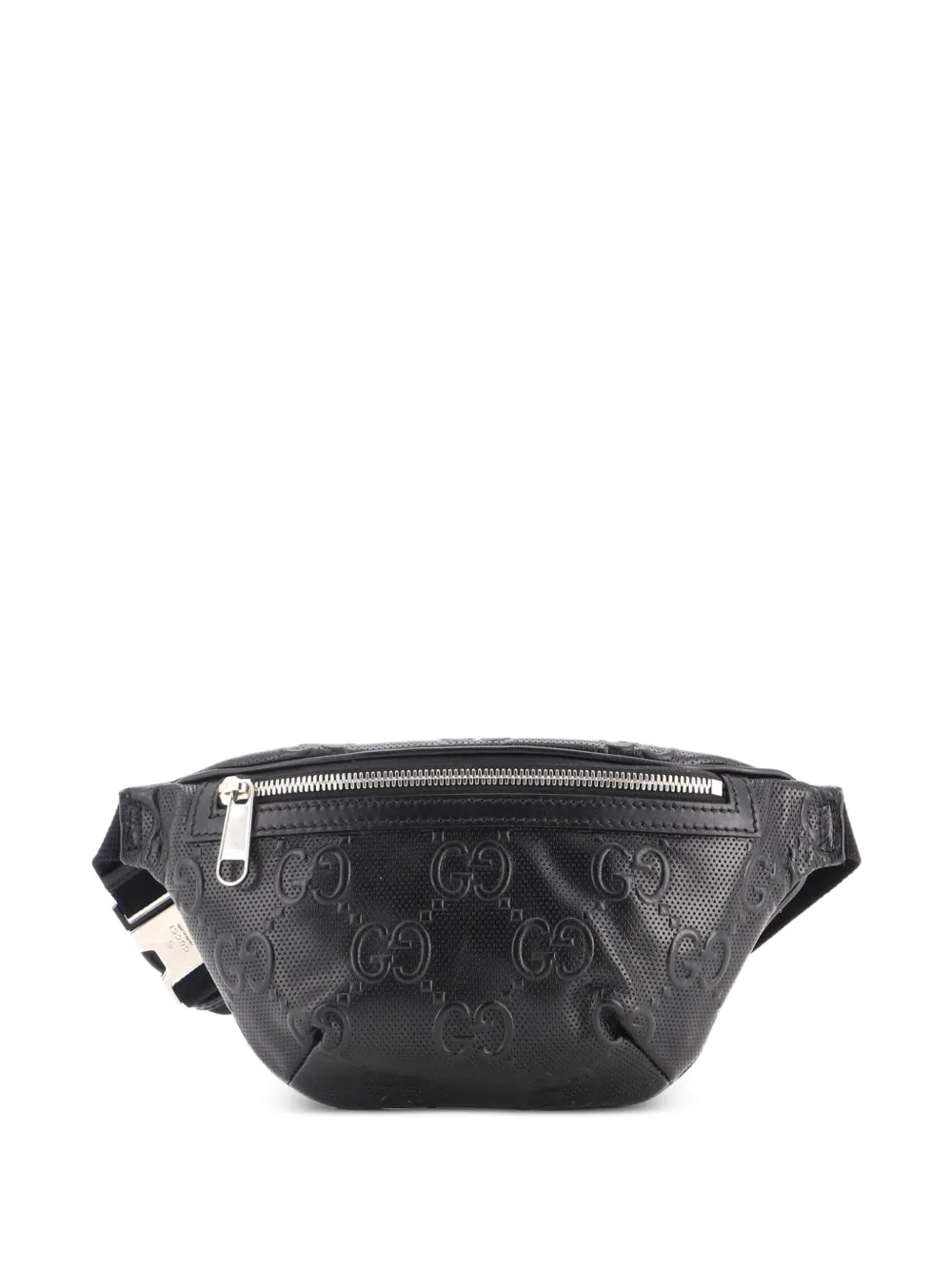 Gucci Pre-Owned Marsupio GG goffrato in pelle traforata - Nero