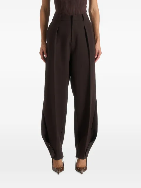 Manière De Voir Sophie in brown twist leg tailored trousers