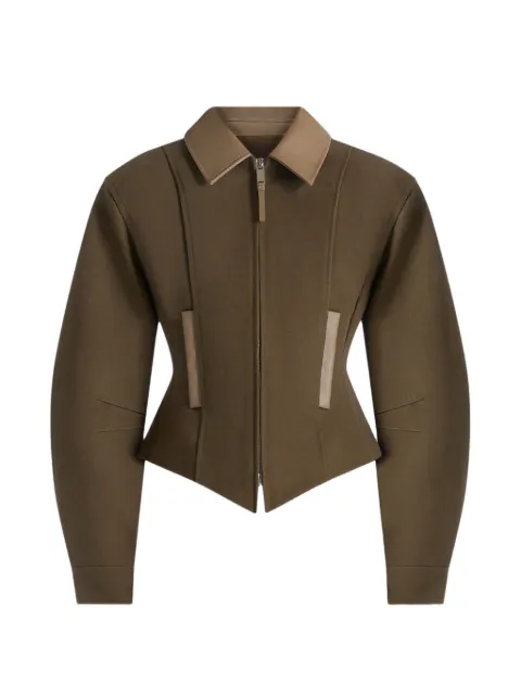 Manière De Voir Sky hourglass gabardine jacket