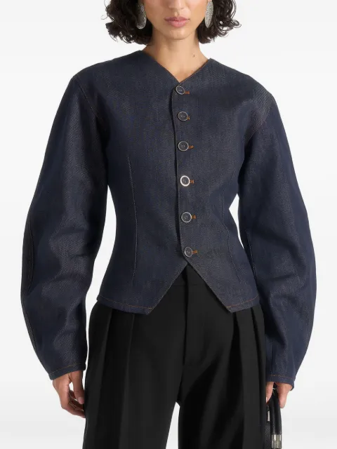 Manière De Voir Aya denim hourglass jacket