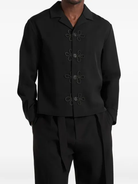 Manière De Voir chemise Valen à détail appliqué noir et manches longues