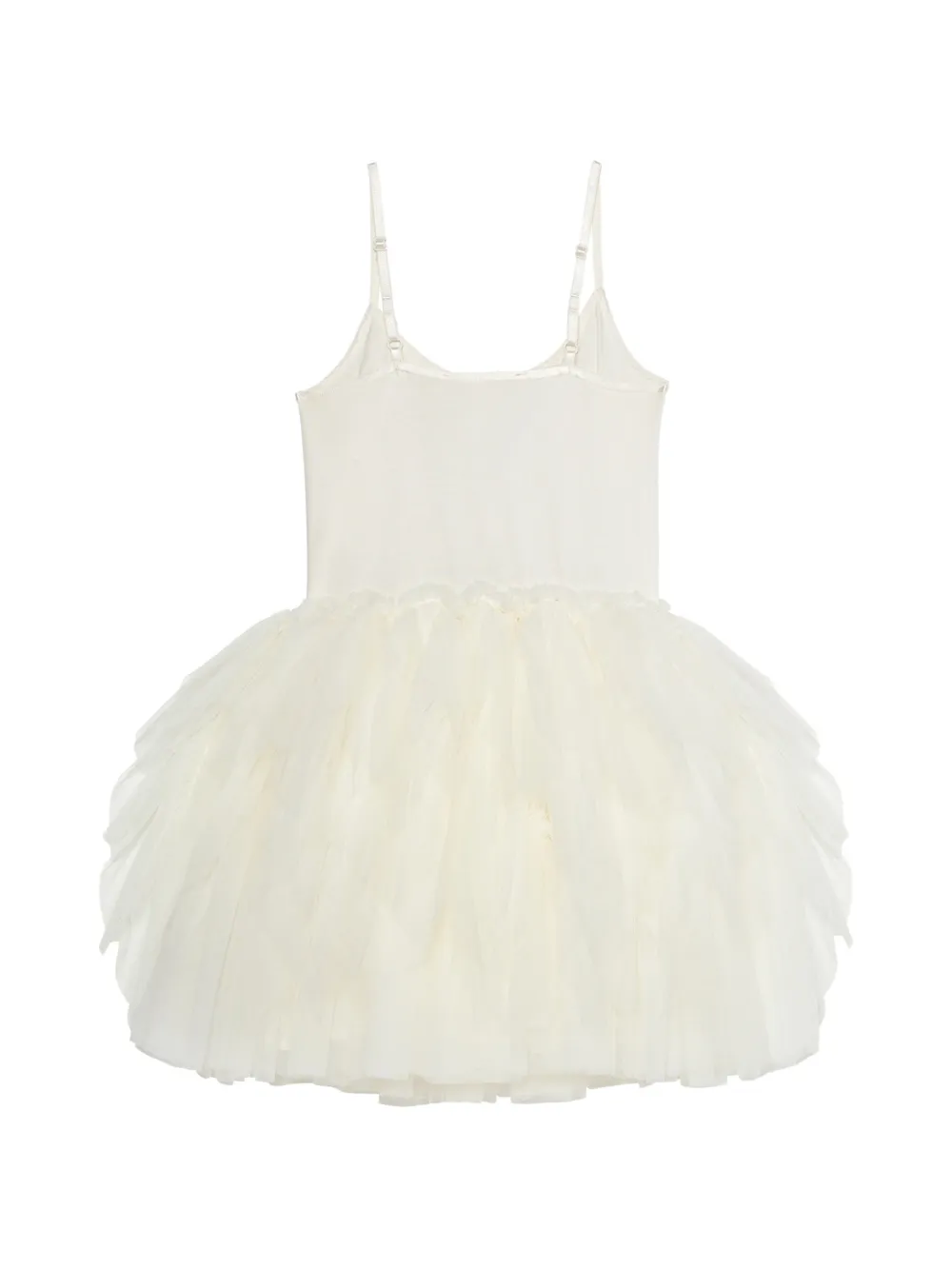 Tutu Du Monde White Swan gelaagde mini-jurk met tutu Wit