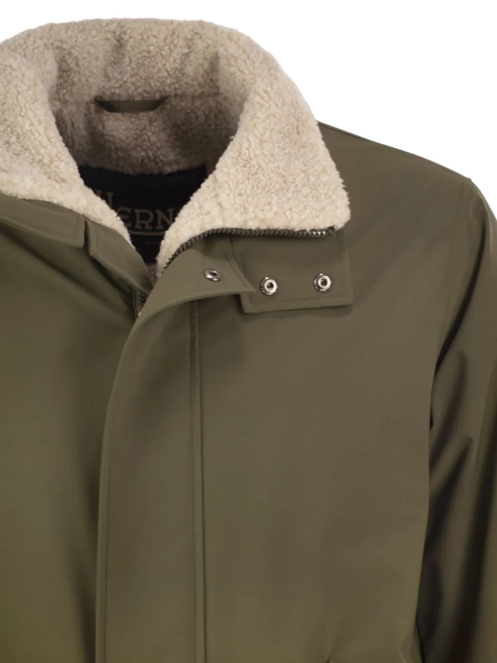 Herno Jack met lammy-effect Groen