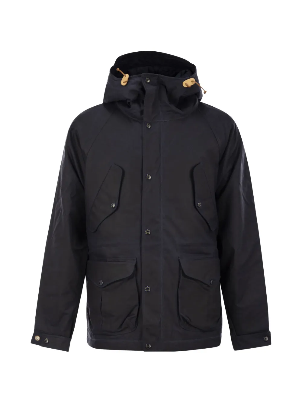 Ceccarelli paraffin-coated hooded parka - Blau