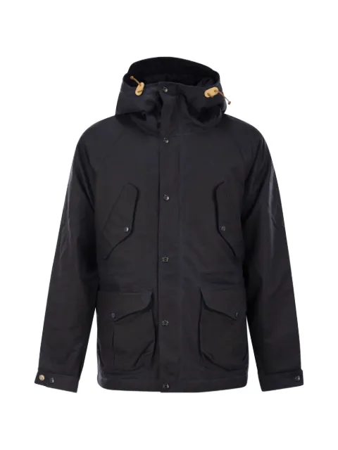 Ceccarelli paraffin-coated hooded parka