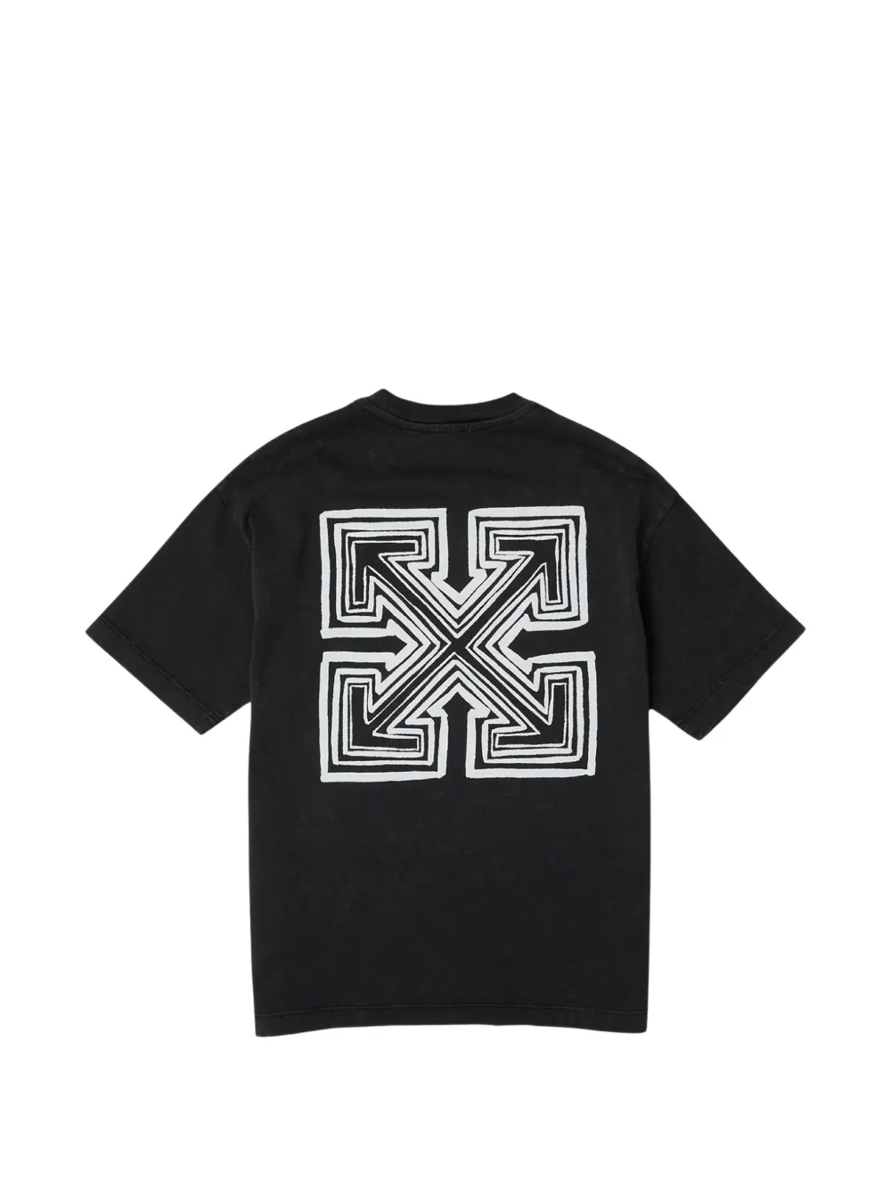 Off-White Kids Arrows logo-print T-shirt Zwart