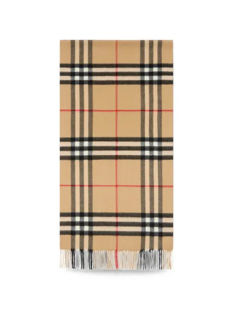 Burberry check-pattern scarf