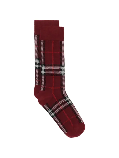 Burberry Check cotton nylon blend socks
