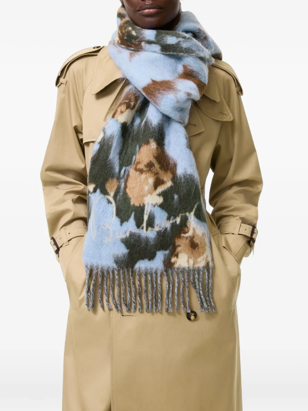 Burberry Sjaal met patroon Blauw
