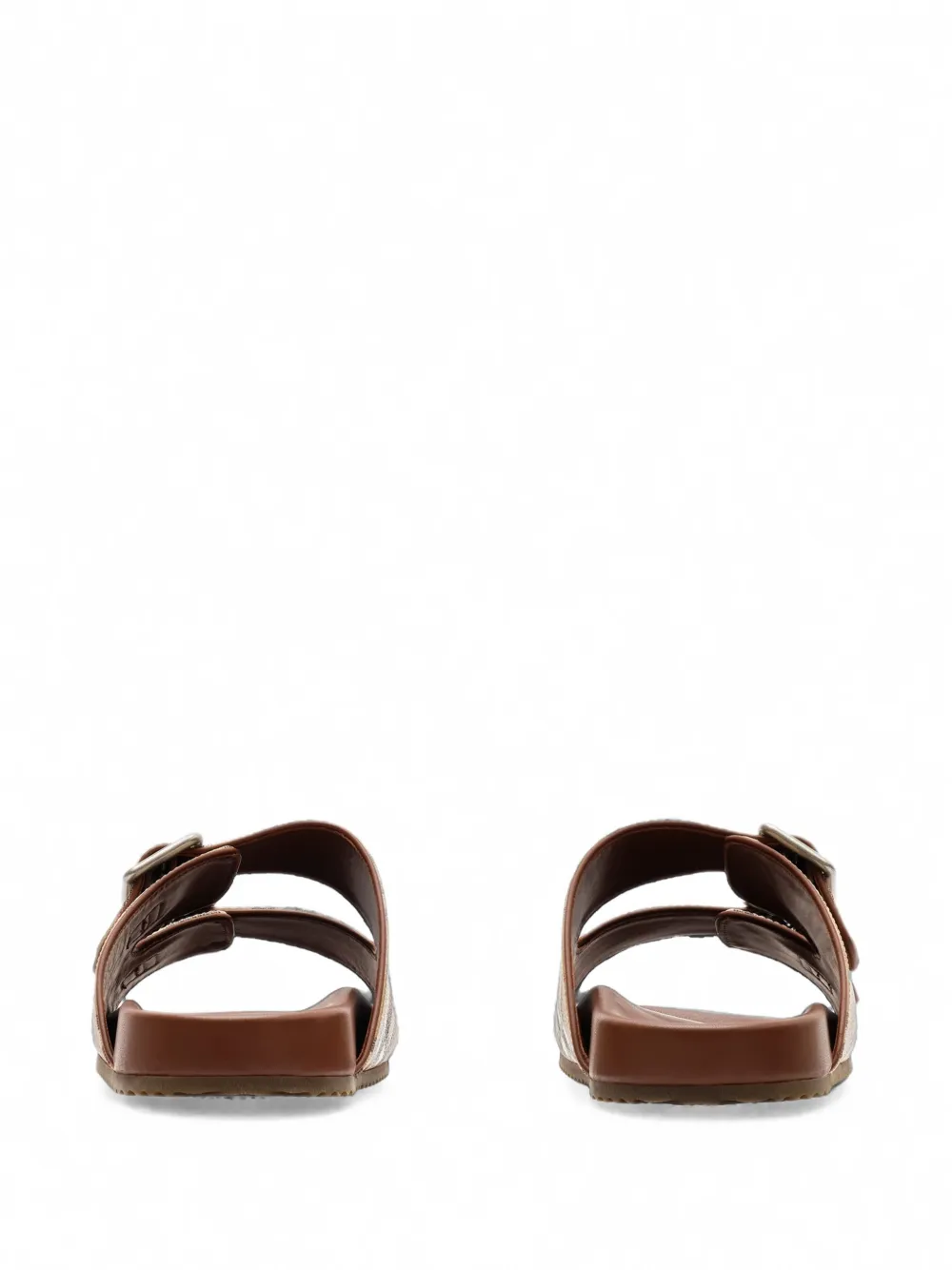 Burberry Check and leather Urchin sandals Beige