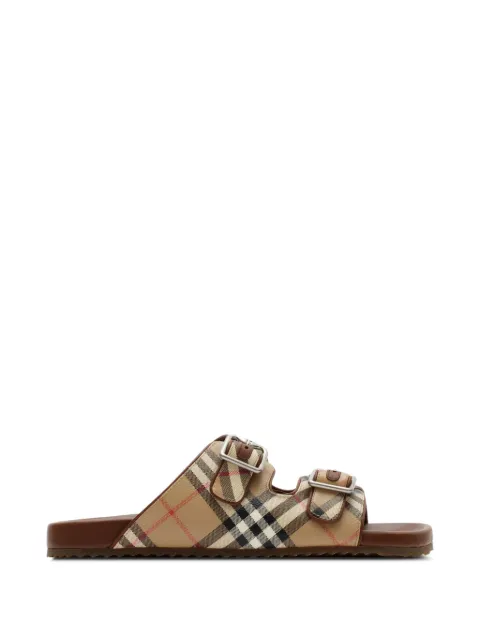 Burberry Check and leather Urchin sandals