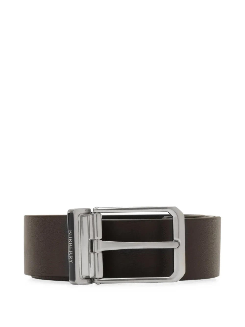 Burberry reversible leather enamel logo belt - Nero