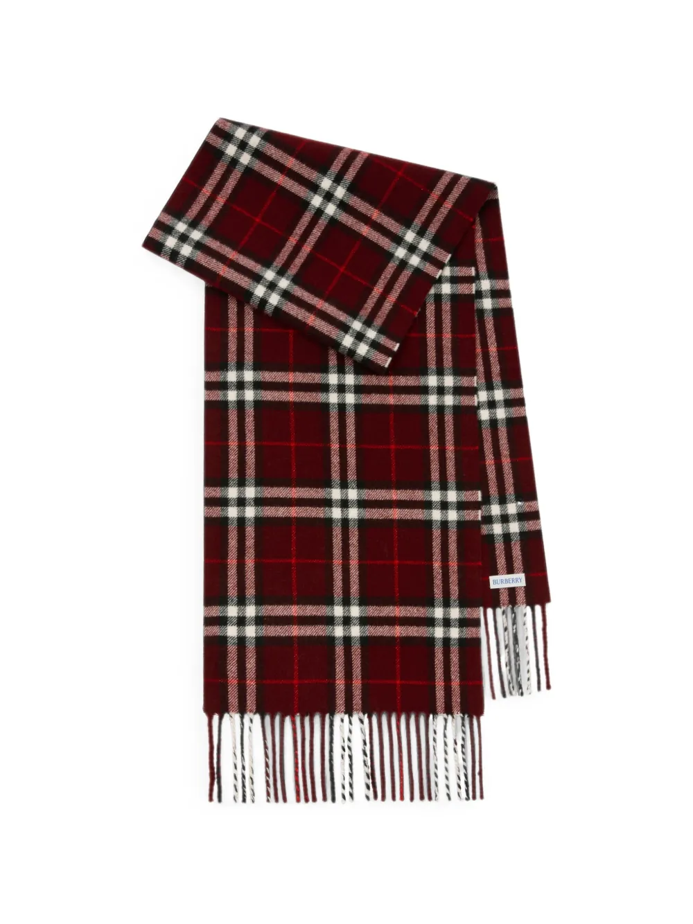 Burberry Sparkle Check kasjmier sjaal Rood