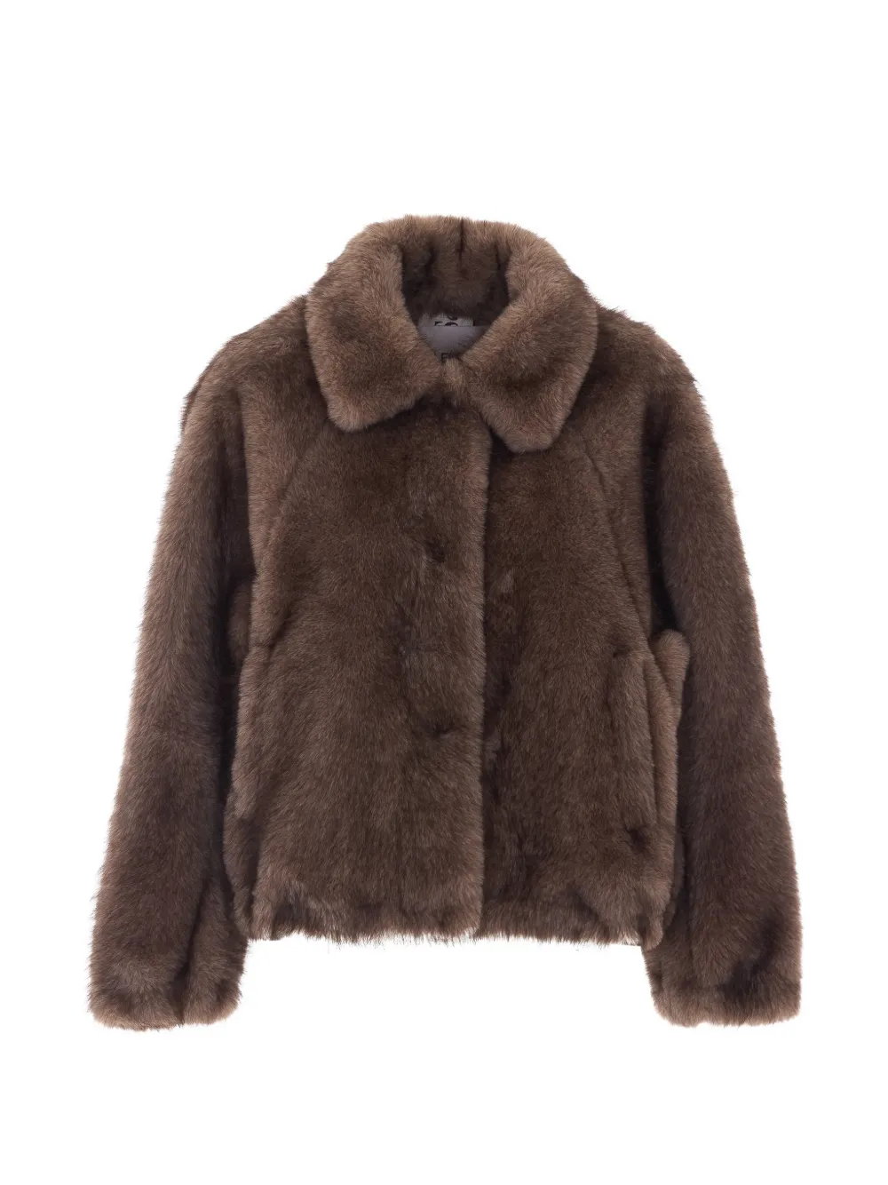 VALENTINI 1972 faux-fur collar jacket