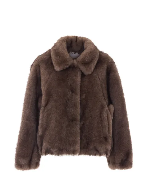 VALENTINI 1972 faux-fur collar jacket