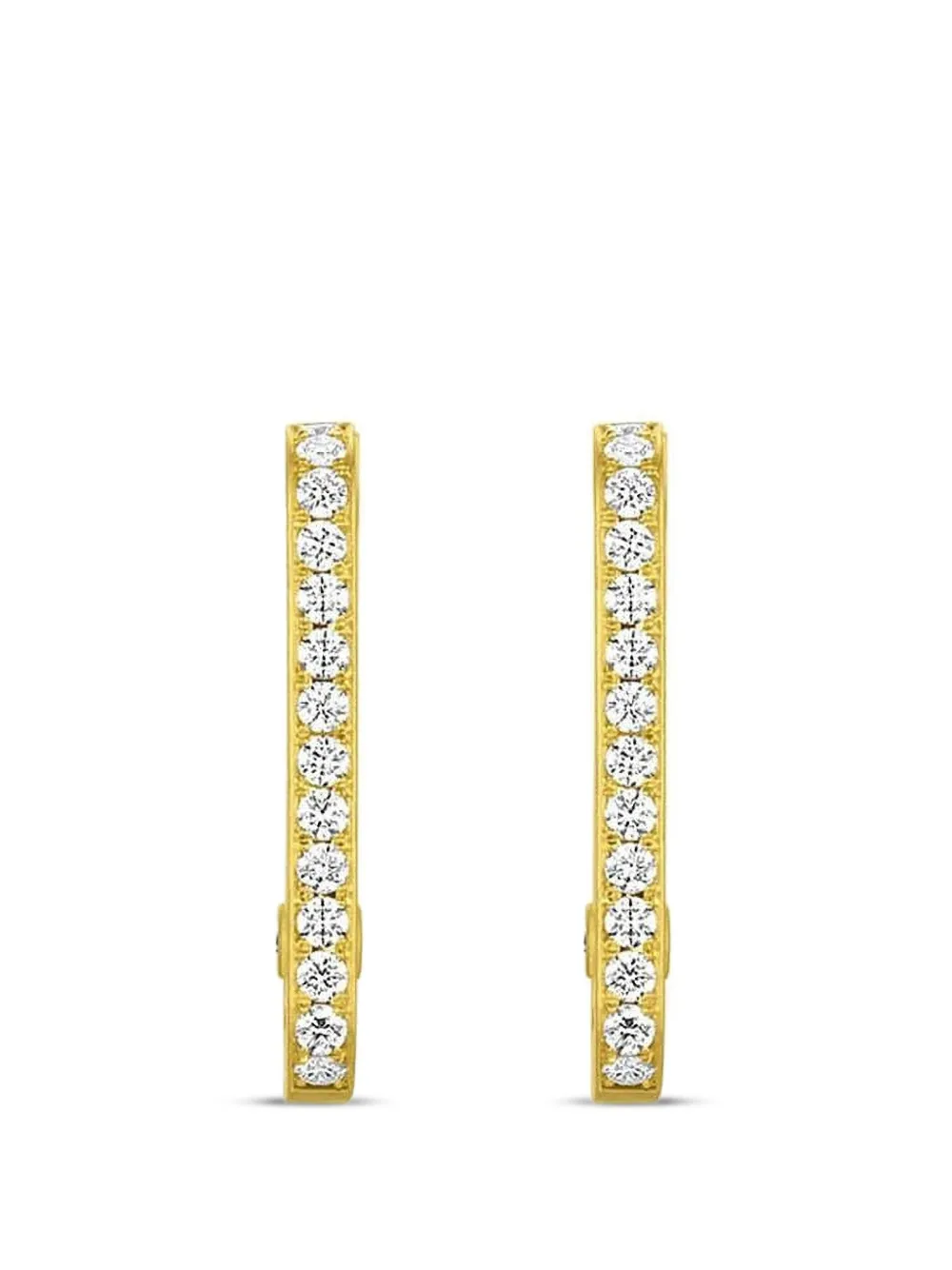 Leigh Maxwell Orecchini a cerchio con diamanti - Oro