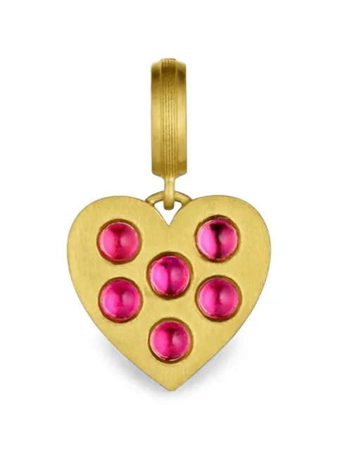 Leigh Maxwell pink sapphire heart pendant