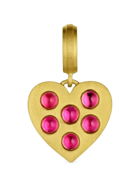 Leigh Maxwell pink sapphire heart pendant