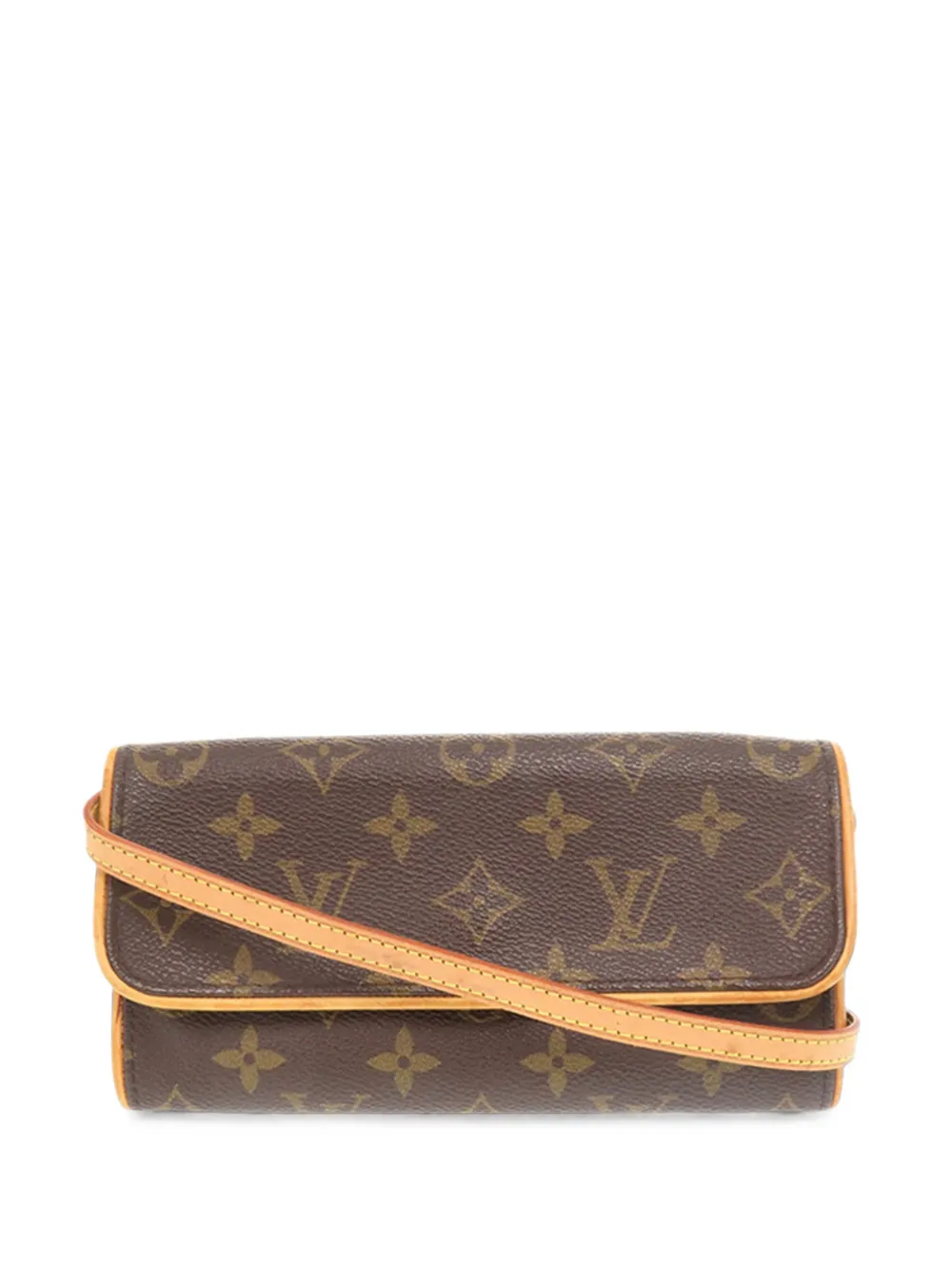 Louis Vuitton Pre-Owned 2000 Monogram Pochette Twin PM crossbody bag - Marrone