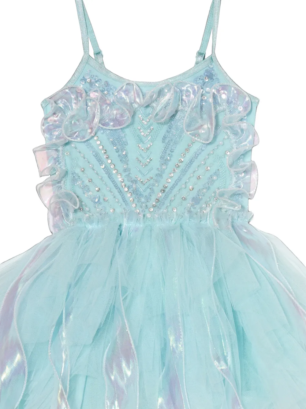 Tutu Du Monde Bébé Mermaid Shimmer verfraaide jurk met tutu Blauw