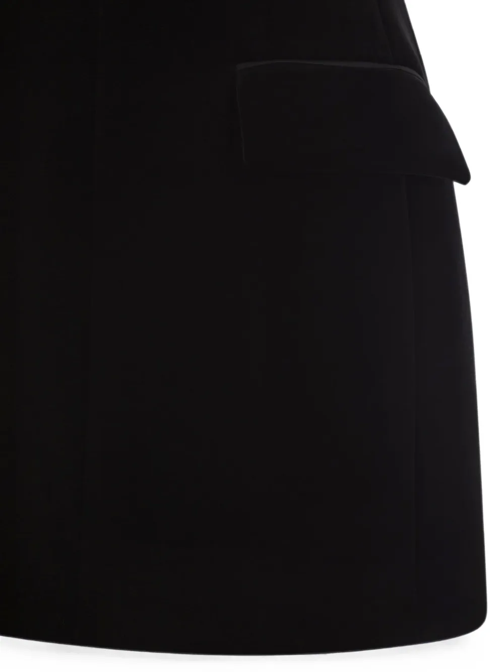 Sportmax TEFRITE mini-jurk met klepzak en V-hals Zwart