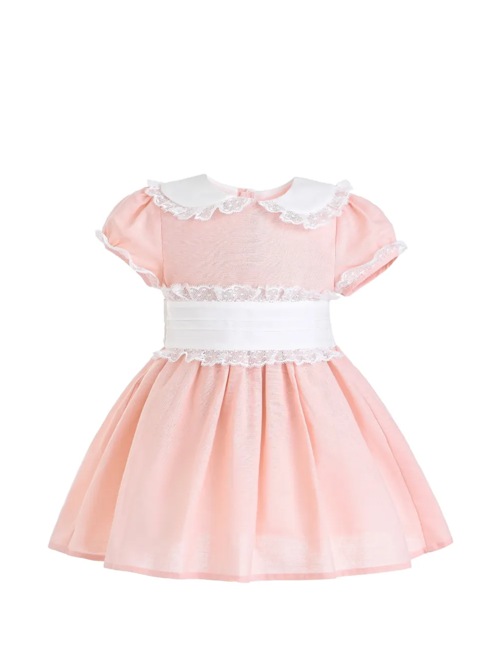 Tulleen Odette lace-trim bow-back dress - Rosa