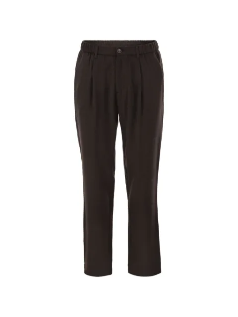 Herno pleated elasticated-waistband trousers