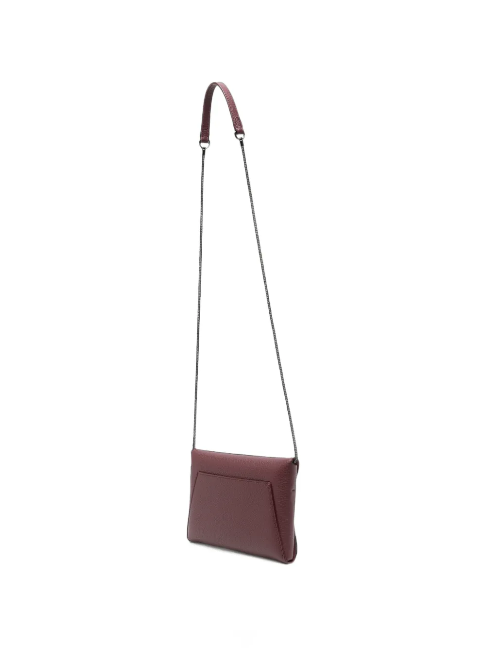 Brunello Cucinelli Duo crossbodytas van bewerkt leer met envelop-stijl Paars