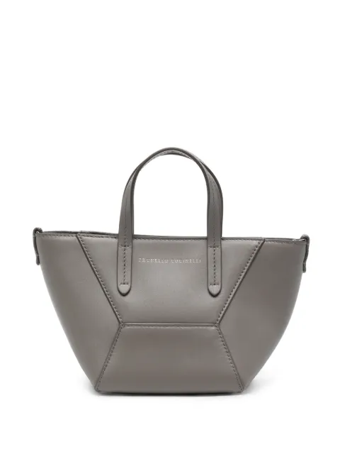 Brunello Cucinelli Duo leather tote bag