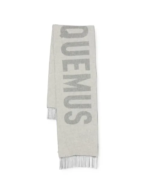Jacquemus logo-intarsia fringed scarf