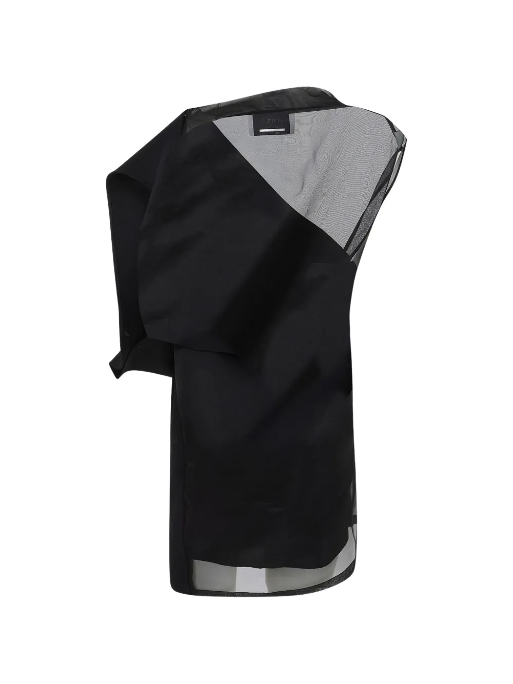 Sportmax Midi-jurk met asymmetrische hals Zwart