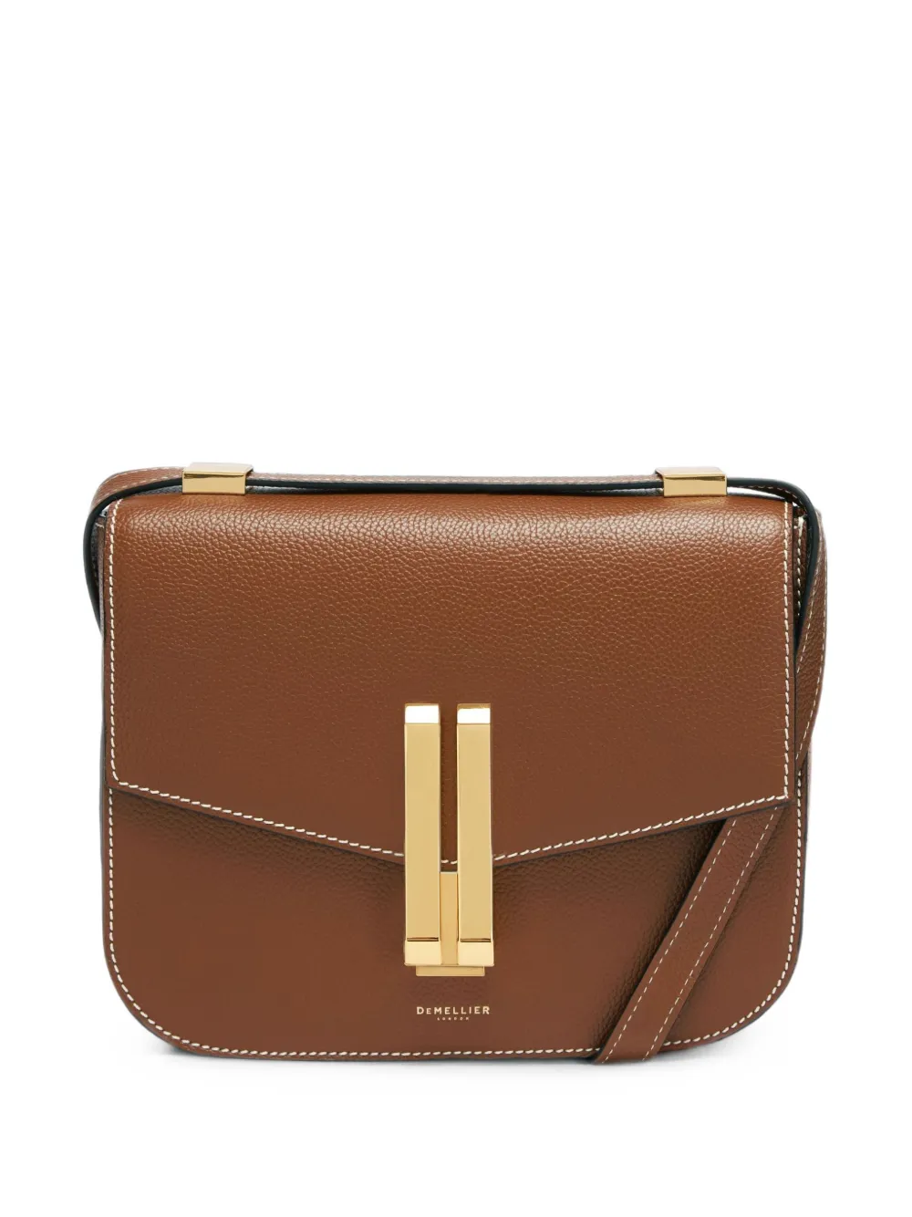 DeMellier The Vancouver topstitch-detail shoulder bag - Marrone