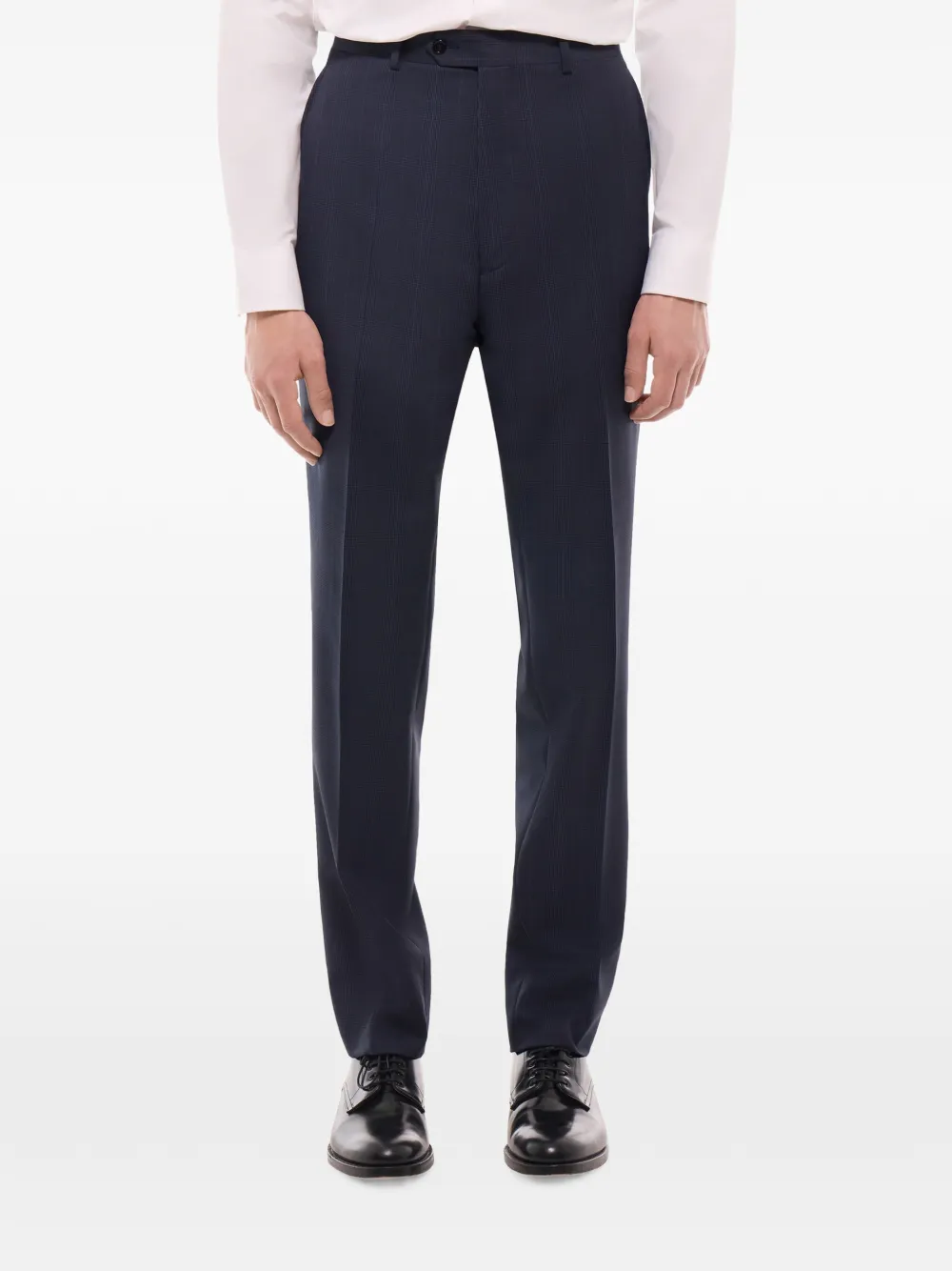 FURSAC pantalon de costume à motif Prince de Galles - Bleu FURSAC pantalon de costume à motif Prince de Galles - Bleu