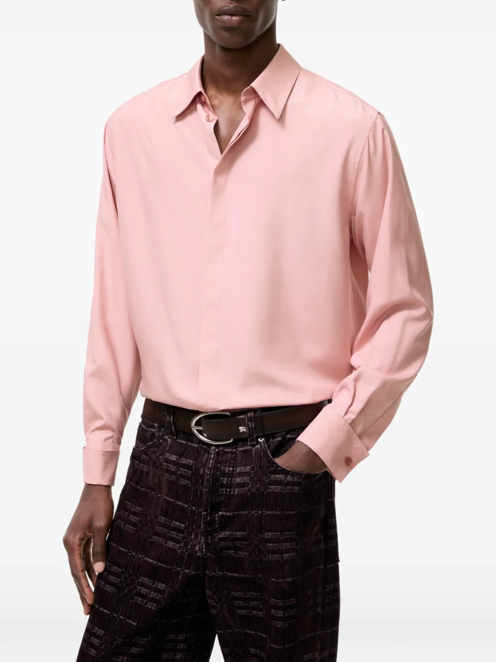 Burberry Overhemd met lange mouwen Roze