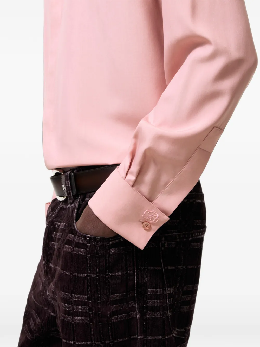 Burberry Overhemd met lange mouwen Roze