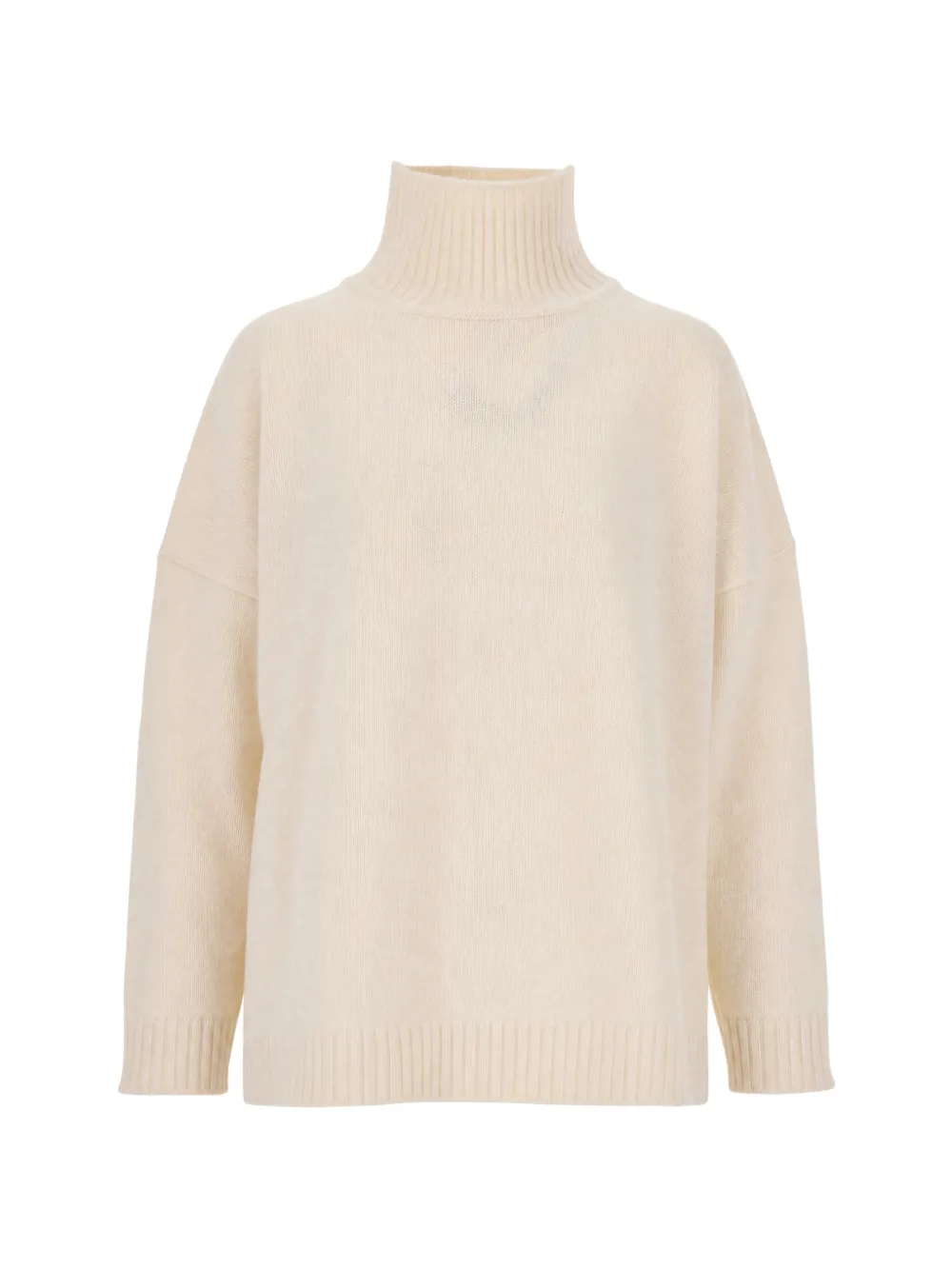 Max Mara roll-neck drop-shoulder sweater - Bianco