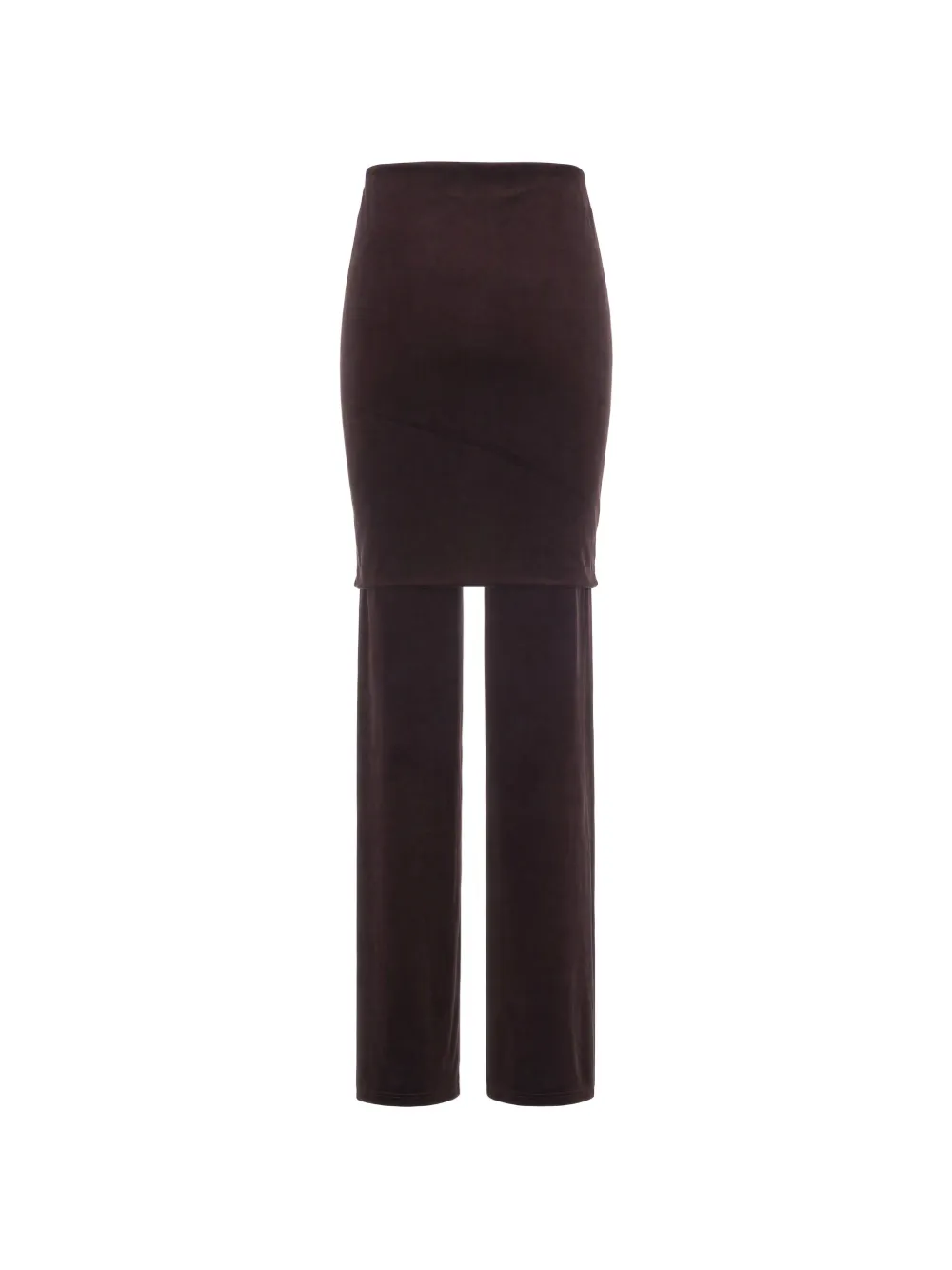 THE ANDAMANE Gelaagde broek met fluwelen effect Bruin