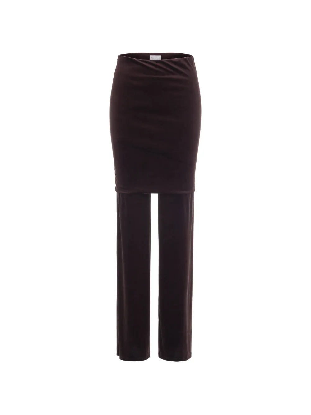 THE ANDAMANE Hose im Layering-Look - Braun