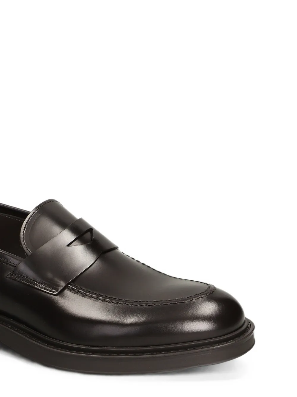 Green George leather penny loafers Bruin