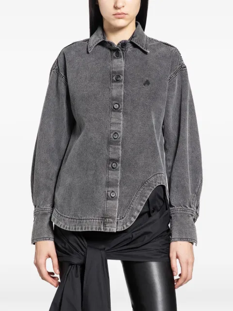 The Attico Eliza asymmetric-hem shirt