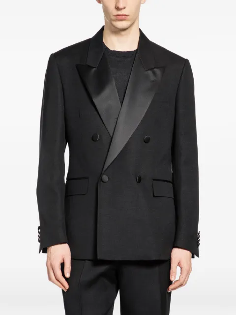 Lardini double-breasted peak-lapel suit