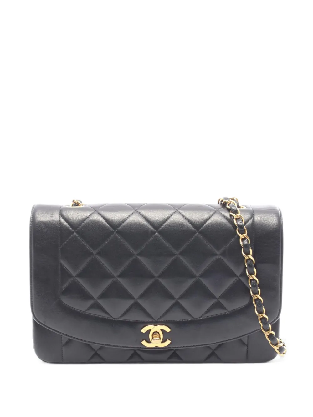 CHANEL Pre-Owned 1991-1994 Diana matelassé shoulder bag - Nero