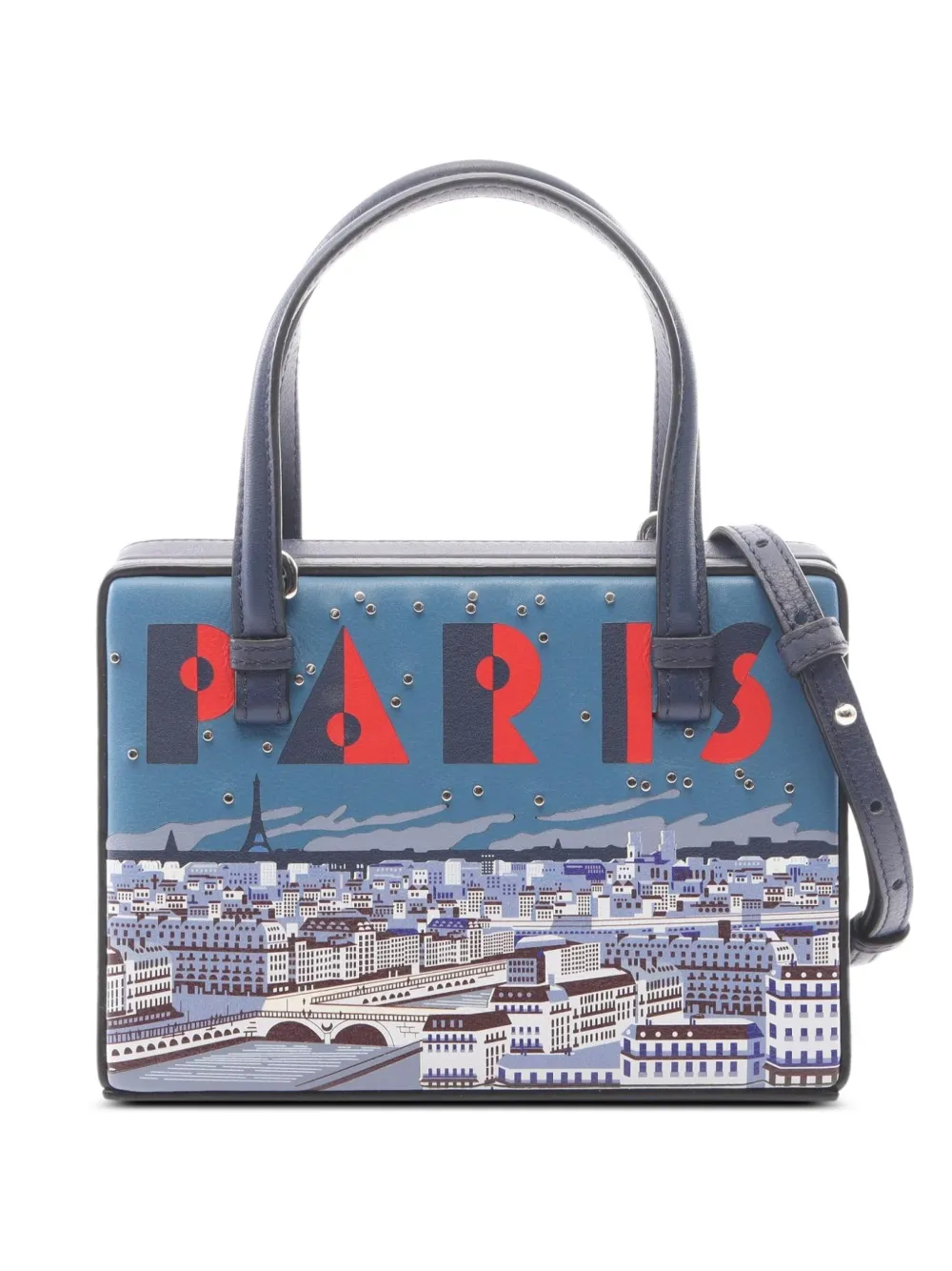 Loewe Pre-Owned 2010s small Postal Paris tote bag - Blu