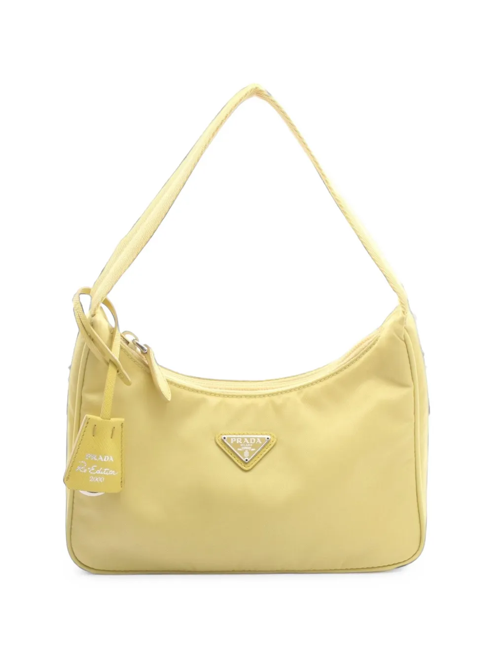 Prada Pre-Owned Borsa a mano Re-Edition mini anni 2000 - Giallo