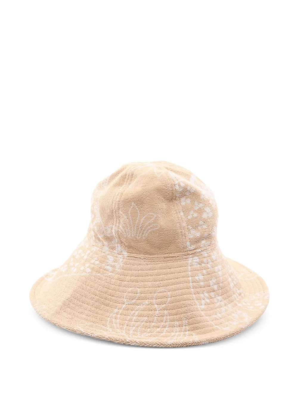 Hermès Pre-Owned 2010s Gene Les Leopards bucket hat - Nude