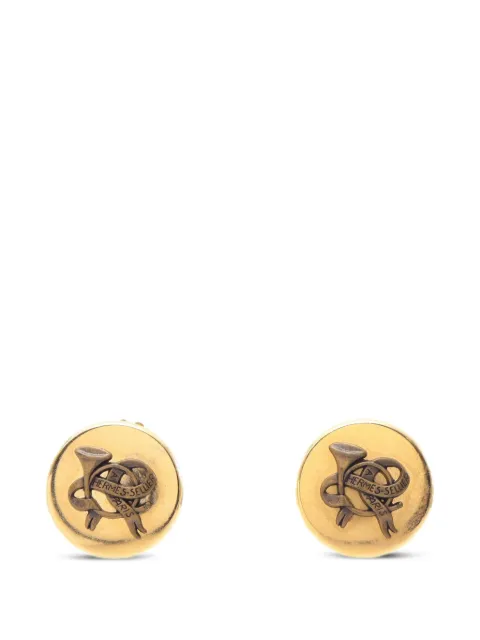 Hermès Pre-Owned 2010s horn round earrings