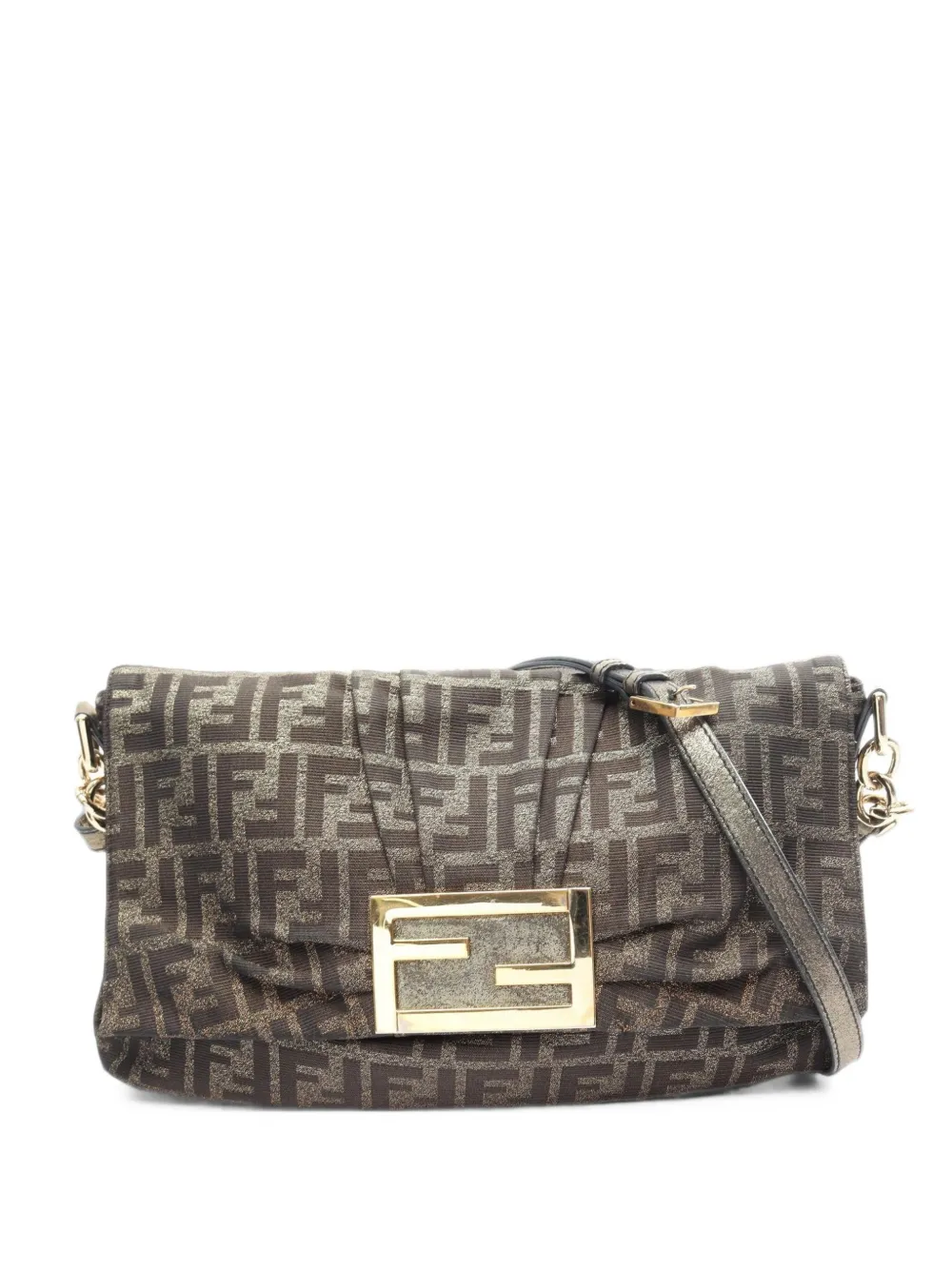 Fendi Pre-Owned 2000s Zucca shoulder bag - Braun