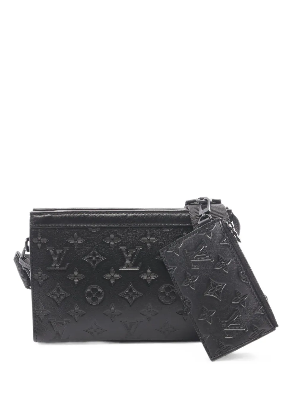 Louis Vuitton Pre-Owned Monogram Shadow Gaston shoulder bag - Nero